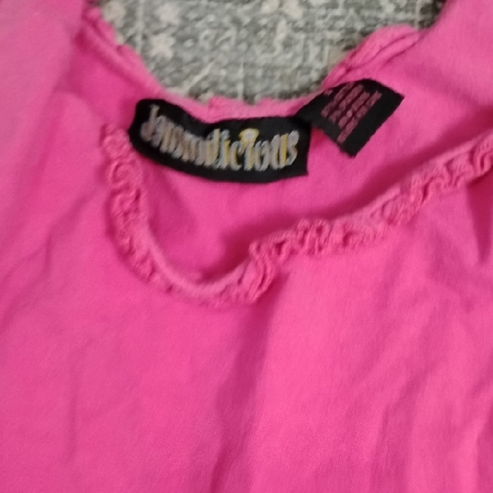 Pink Ruffled Tank and Shorts Set Small - Picture 3 of 7